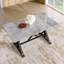 Ensemble de table de salle à manger ergonomique moderne en pierre frittée pour réunions de famille