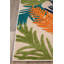Tapis intérieur / extérieur à motif floral bleu / vert / orange Hernandez-2107161469
