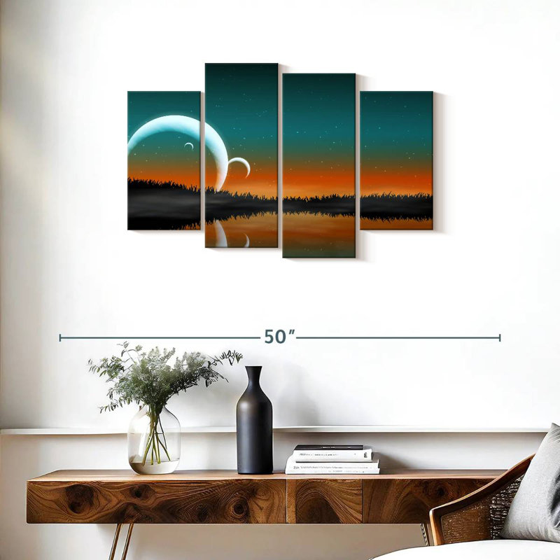 Paysage de l'espace Kelan, H 22 po x l 36 po