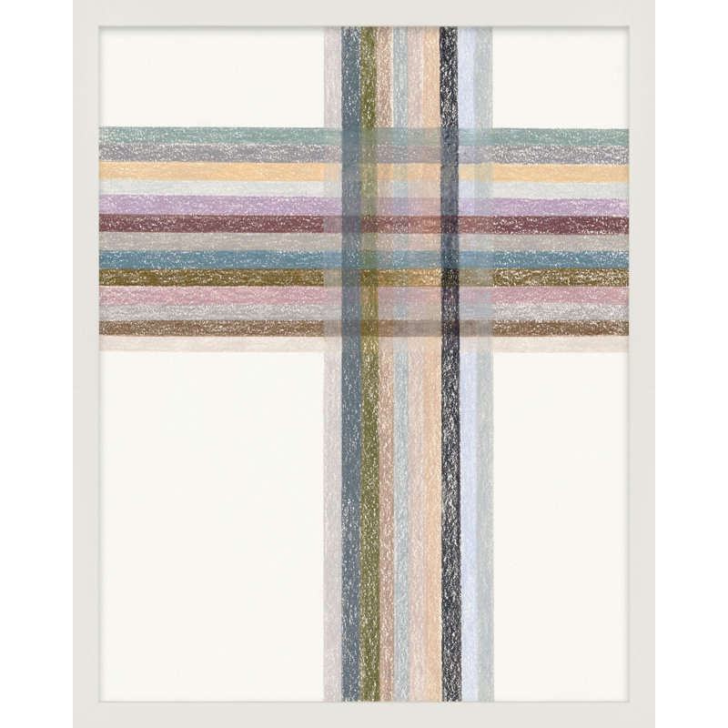 Intersection II Vertical Print by Beth James, White Framed, 24" W x 30" H