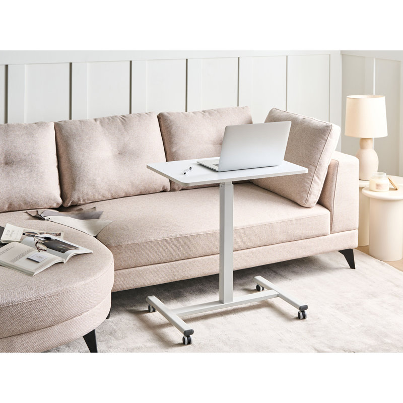 Adjustable Metal Base Standing Desk, White