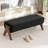 Chenice Upholstered Solid Wood Leg Bench-127275627