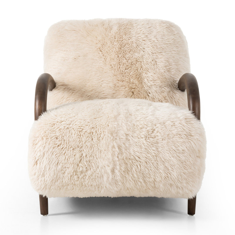 Sandro Leather Armchair, Chalet Shearling