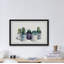 Indigo Cactus Pots by Parvez Taj - Single Picture Frame Painting-38598707