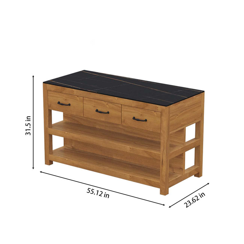 Îlot de cuisine Vintage American Rustic