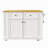 48 Inch Large Kitchen Island With Drop Leaf,Power Outlet,Internal Storage Rack,Rolling Kitchen Storage Cart On 5 Wheels With 5 Open Side Racks For Kitchen,Dining Room-179052867