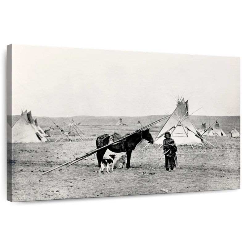 Lelar Comanche Indian, 16" H x 24" W