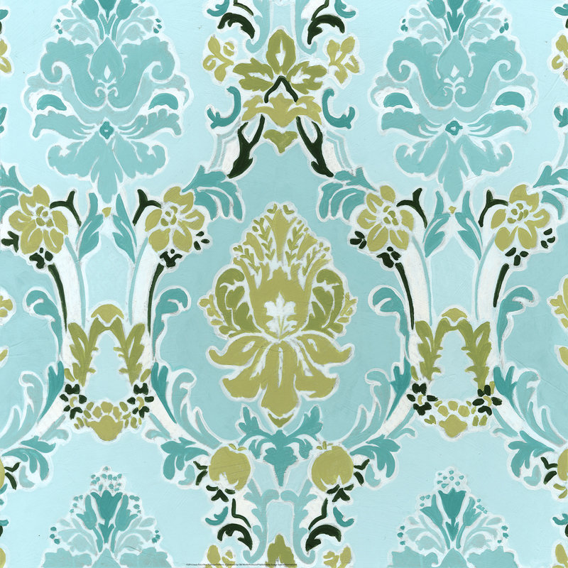 " Aqua Cottage Pattern II "