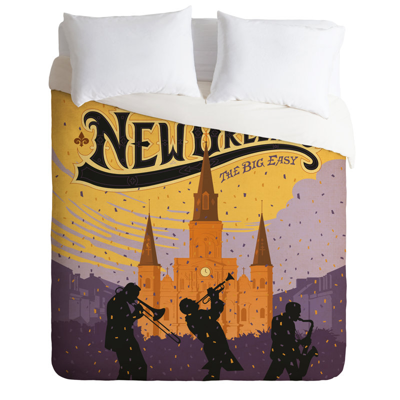 Anderson Design Group Polyester Duvet Cover, Twin/Twin XL Duvet Cover + 1 Standard Sham