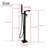 Cozyblock Floor Mount Bathtub Faucet Freestanding Tub Filler Standing High Flow Shower Faucets Mixer Tap, Swivel Square Spout With Square Handheld | Modern Design Tub Filler Faucet (Brushed Nickel)-124012866