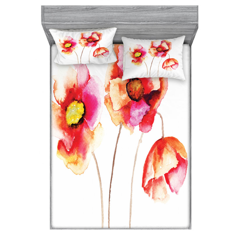 Microfiber Sheet Set, Full Sheet Set with Fitted Sheet