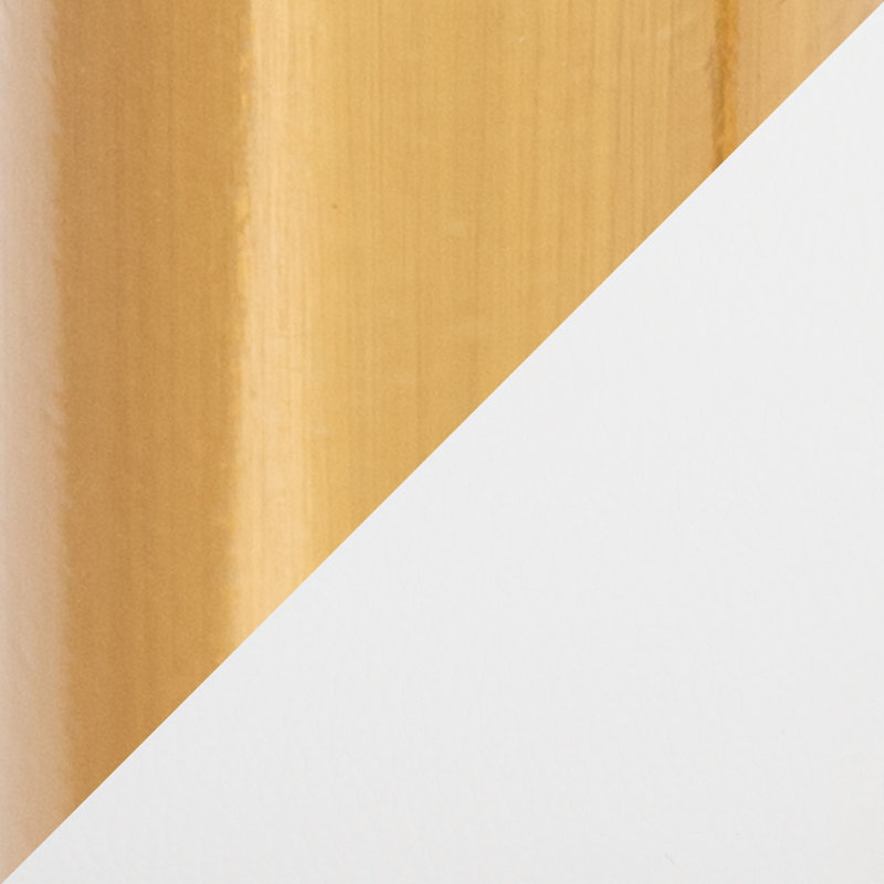 Tabouret pivotant à hauteur réglable Lakyia (ensemble de 2), White Faux Leather/Gold Frame