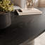 Table basse longue en bois massif noir Ikerne-257198230
