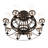 Saxony 8 - Light Steel Dimmable Empire Chandelier