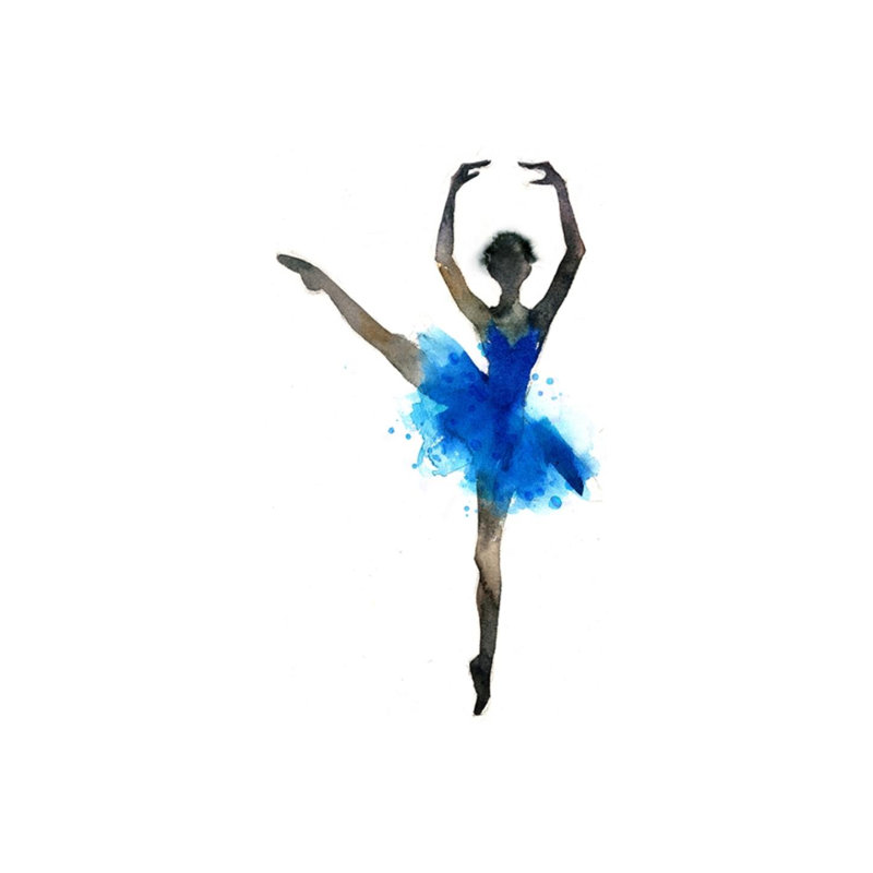 The Color Of Ballet III Print by Emma Brooks, 63" H x 36" W x 1.5" D, Knife Gel