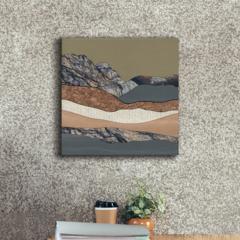  «Mountain Series 159» par Lorelle Rau, art mural sur toile, 18 po x 18 po