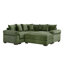 Canapé modulaire surdimensionné surdimensionné en nuage, canapé modulaire convertible, accoudoirs très épais avec repose-pieds, tissu velours côtelé doux, conception ergonomique, assemblage facile, pour les salons de lecture-31088641