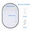 Metal Framed Oval Wall Mirror-341422514