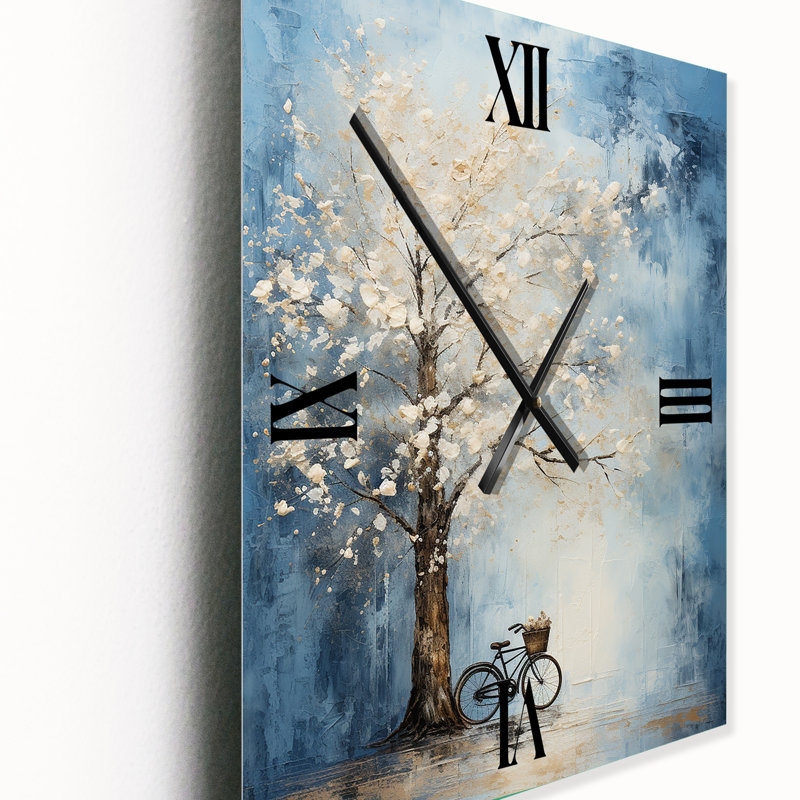 Horloge murale Indigo Intrigue Tree, Grand