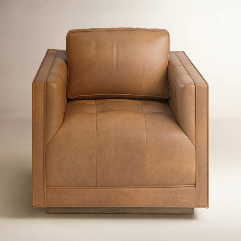 Kiera Swivel Chair, Palermo Cognac,  Palermo Cognac