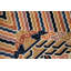 Tapis art déco à motif végétal 8 x 11