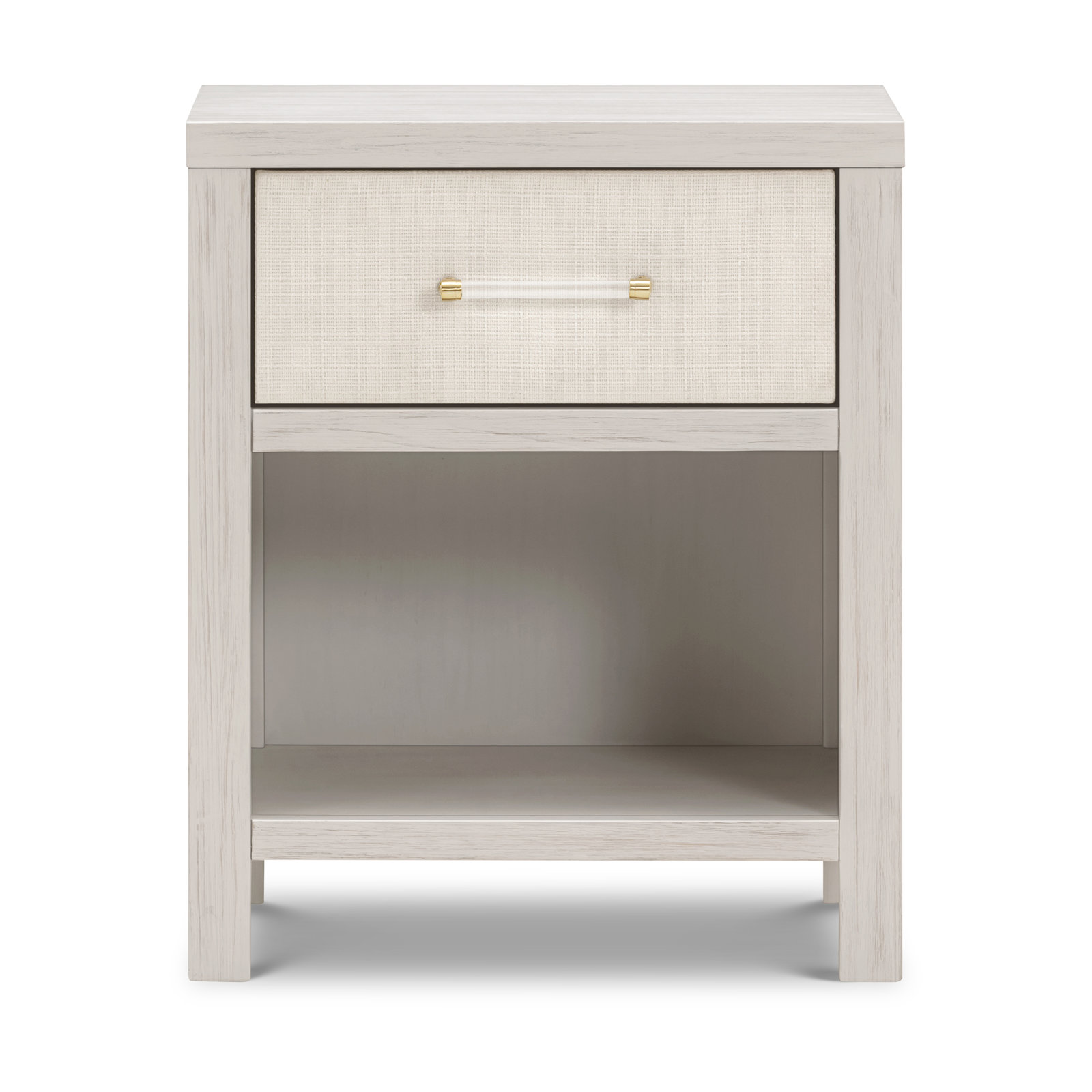 Eloise Nightstand, White Driftwood/Pearl