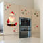 Cute Santa with Snowflakes Christmas Window Decal