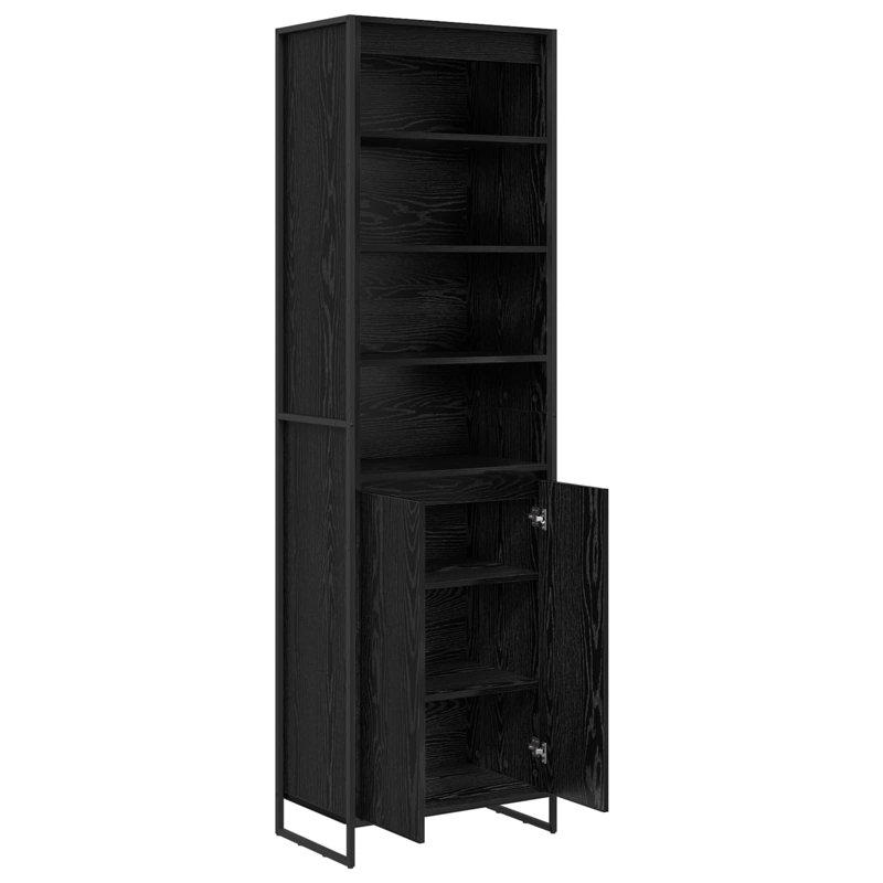 60cm Sideboard, Black Oak