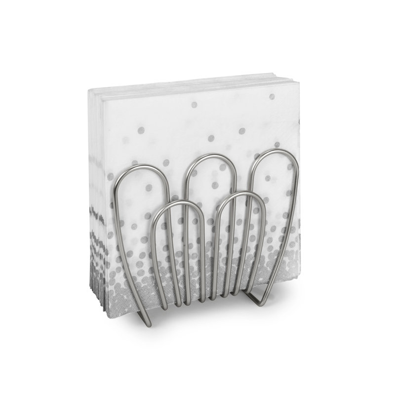 Porte-serviettes Jamel, Nickel satiné