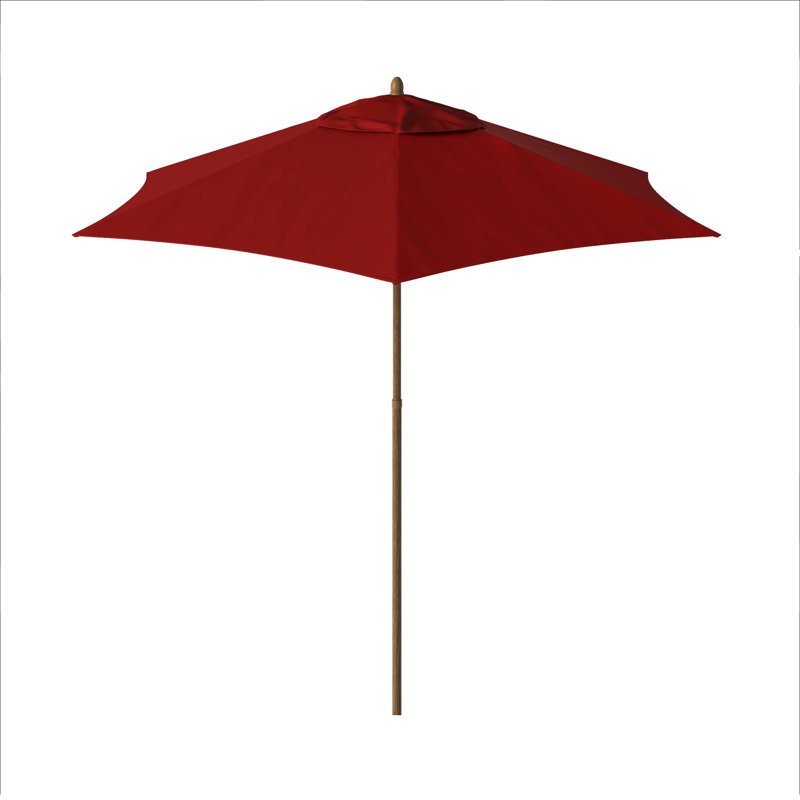 Parasol de marché Henry Street, Rouge - oléfine