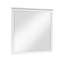 Miroir de commode Sely, cadre au fini blanc glamour, 38 x 38-126034614
