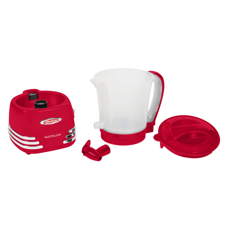Nostalgia Retro Hot Chocolate Maker, Red, Red