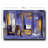 Stunning Decorative Canvas Painting, 27.6 x 39.4 inches | 100% Canvas (Thickness: 0.11 inches) & 100% Pine Wood Frame (Thickness: 0.9 inches) | Vibrant Purple, Yellow, White & Navy Blue Colors | Perfect for Home Decor