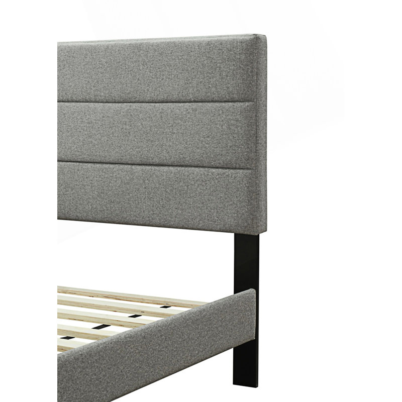 Structure de lit moderne avec tête de lit Channel, Twin