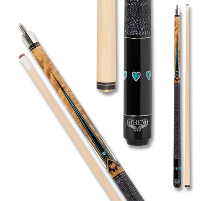 Athena ATH04 Blue Heart Pool Cue w/ Extension - 17oz