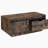 Rustic Oak Coffee Table with Sliding Barn Door
