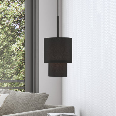 Luminaire suspendu tambour 1 lumière Gebelein
