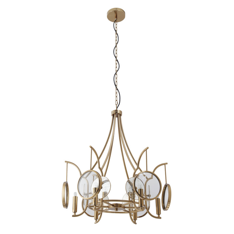 Minka Lavery Into Focus - 6 Light Chandelier In Artisan Brass Finish