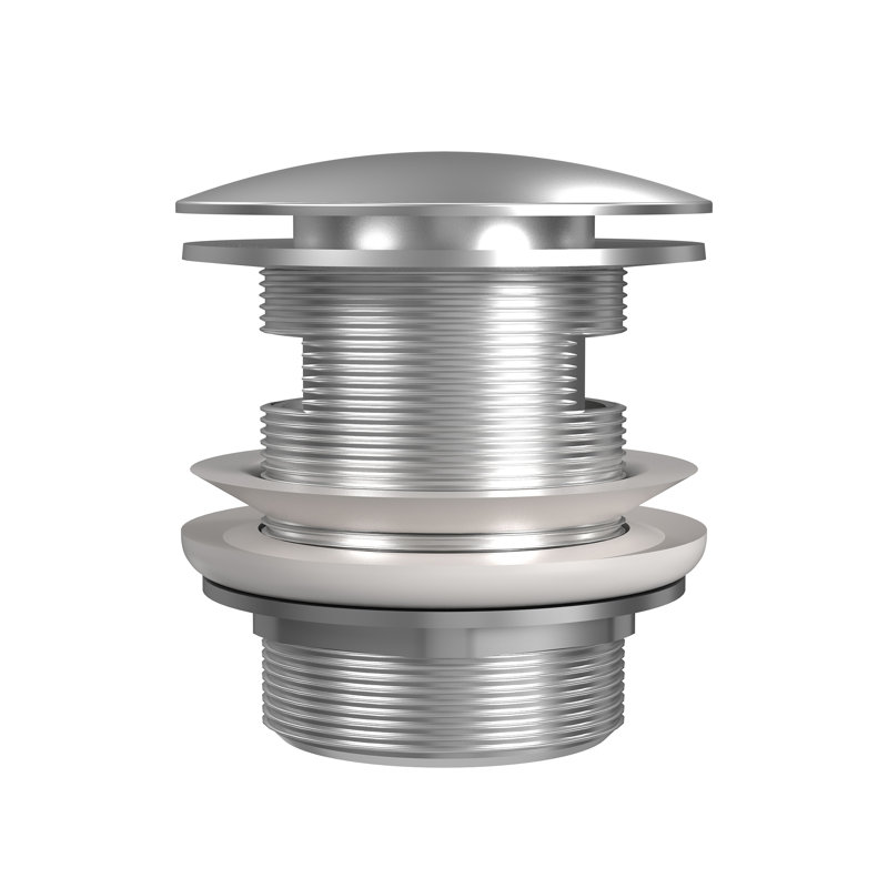 Universal Size All-Brass Pop-Up Drain , Chrome