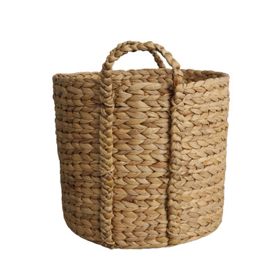 Panier rond en jacinthe d'eau - grand