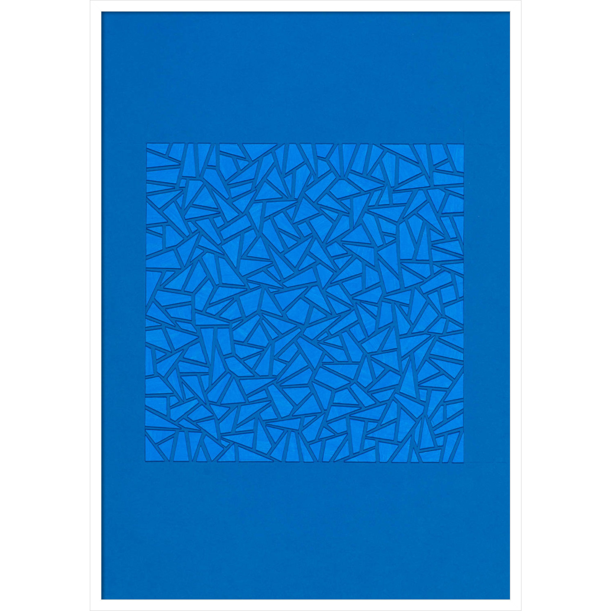 Blue World by Alex Dunn, White, 41" H x 29" W