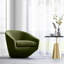 Fauteuil demi-tonneau pivotant en velours Elexi-929657895