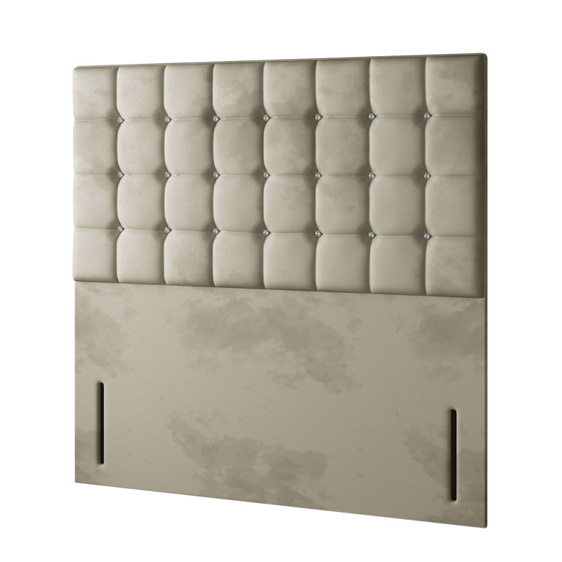 Rochester Upholstered Headboard, Coffee, Double (4'6)