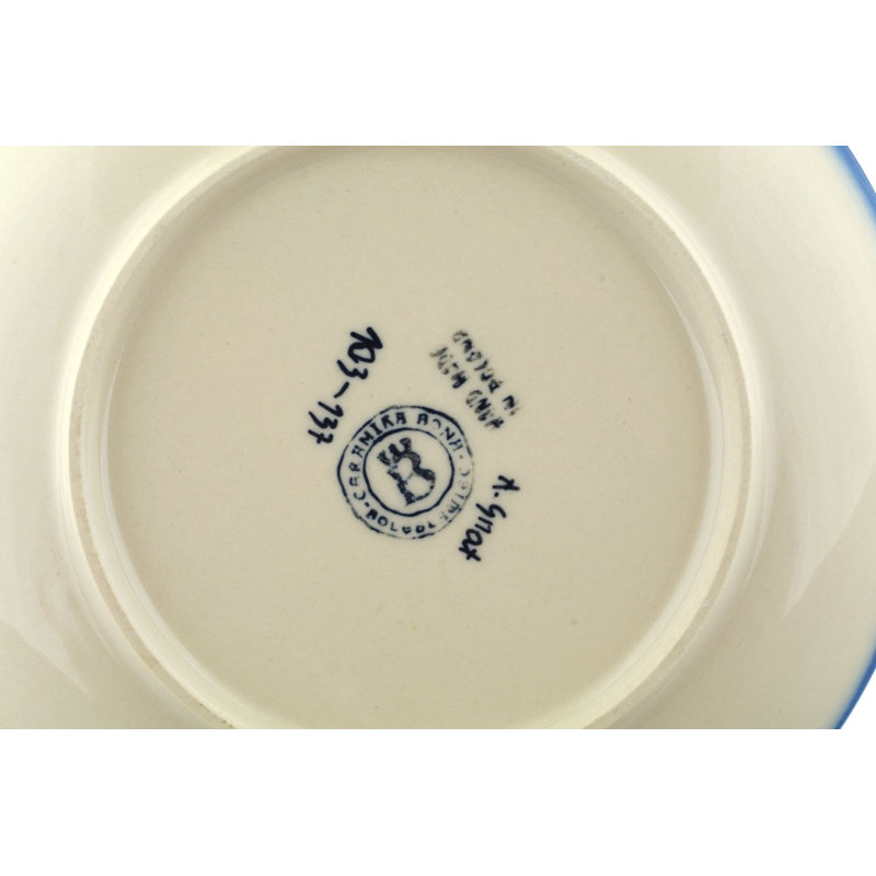 Polish Pottery 8" Appetizer Plate