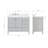 Cambridge 42.25'' Single Bathroom Vanity with Carrara Quartz Top-1324333245-1324333244