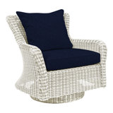 Sag Harbor Swivel Rocking Chair with Cushions 