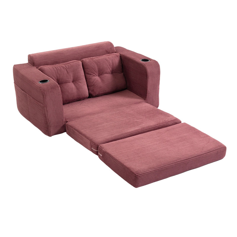 Canapé-lit convertible, canapé-lit double extensible, canapé-lit convertible 2 en 1, canapé-lit escamotable avec coussins pour le salon, la chambre, les canapés à compression