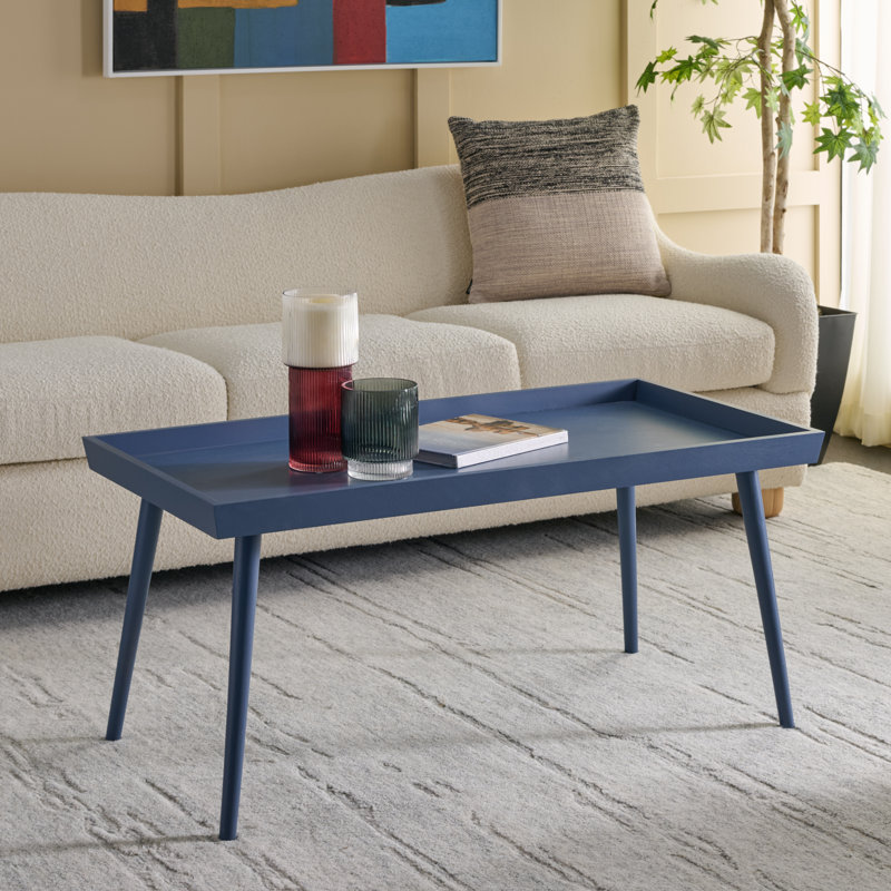 Table basse 4 pieds Brycine, Bleu