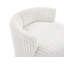 Fauteuil d'appoint rembourré en velours côtelé avec roulettes Plush