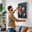 Two Men in Formal Attire Pop Art 1 Piece Wrapped Canvas Wall Art-1360521287-1360521282